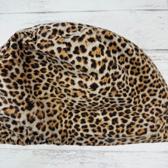 Cheetah Animal Print Euro Style Scrub Hospital‎ Cap Hat Nurse OR Tech - Picture 2 of 2